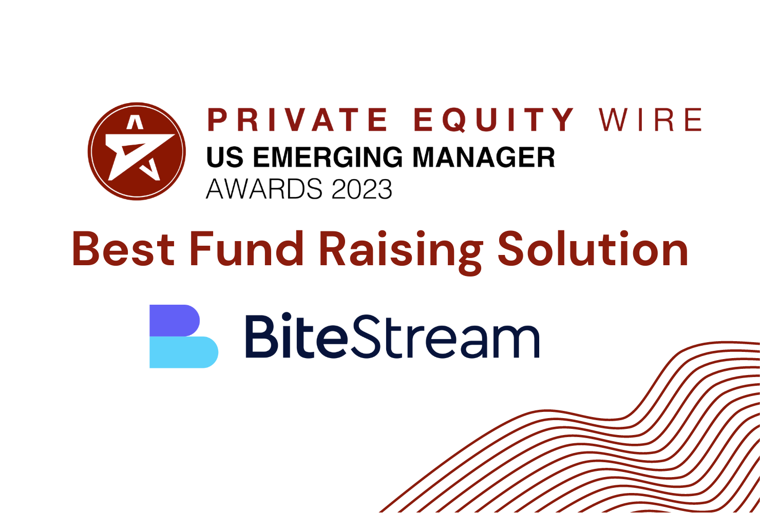 Bite Stream wins "Best Fund Raising Solution" at the Private Equity US Emerging Manager Awards 2023