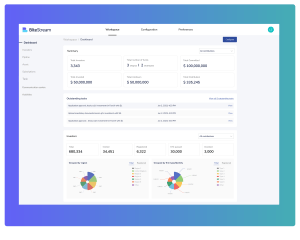 Dashboard - top sections
