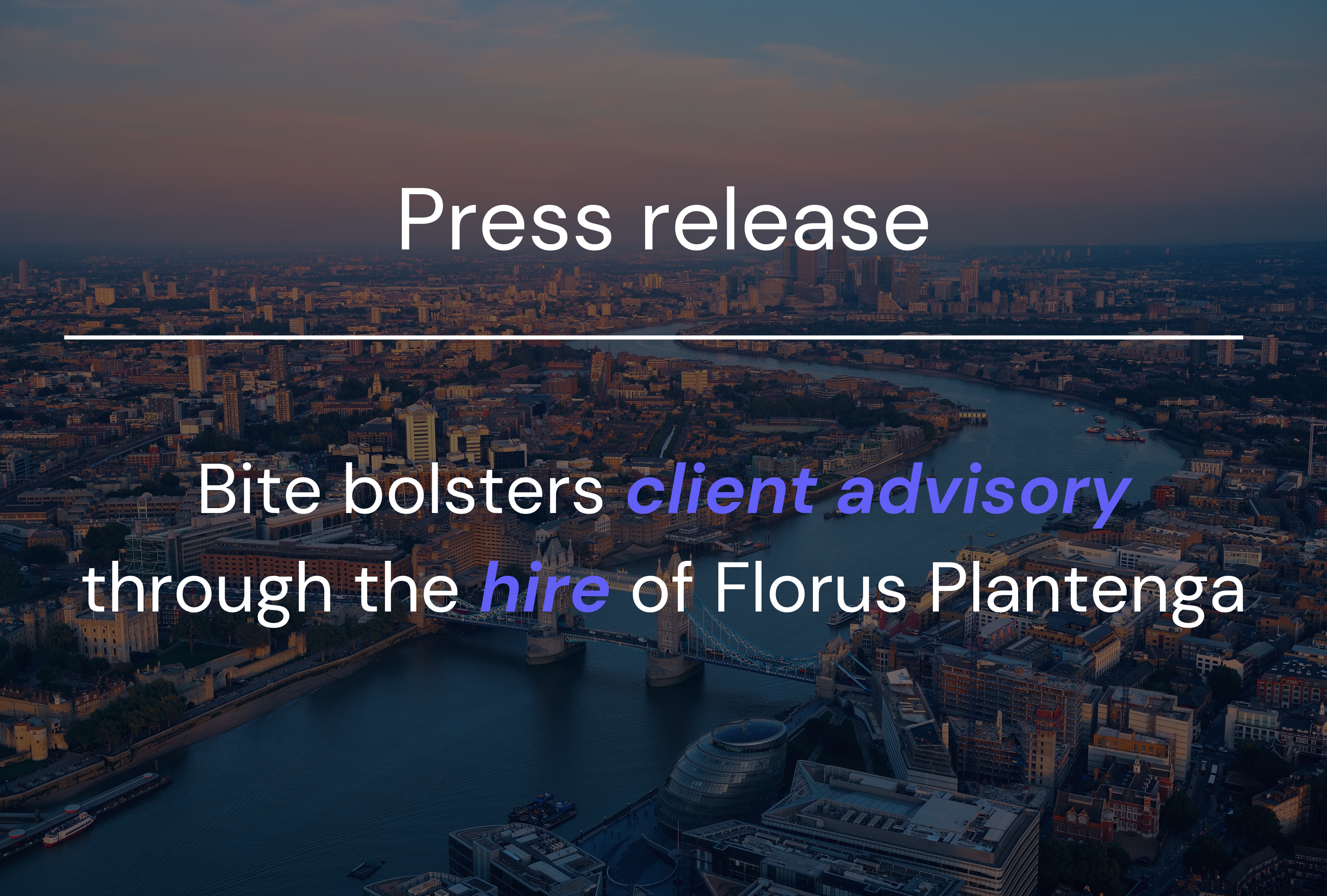 Investment banking stalwart joins Bite Investments in major expansion move, reports Financial News